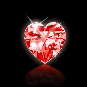 Red Diamond Heart